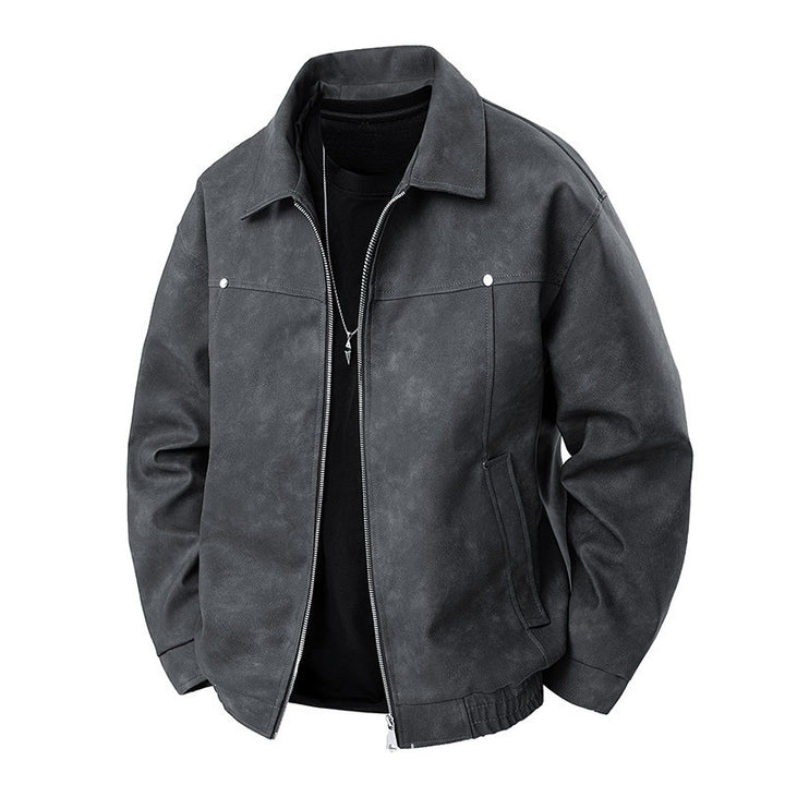 Men's Fashion Suede Jacket Mune Fashion