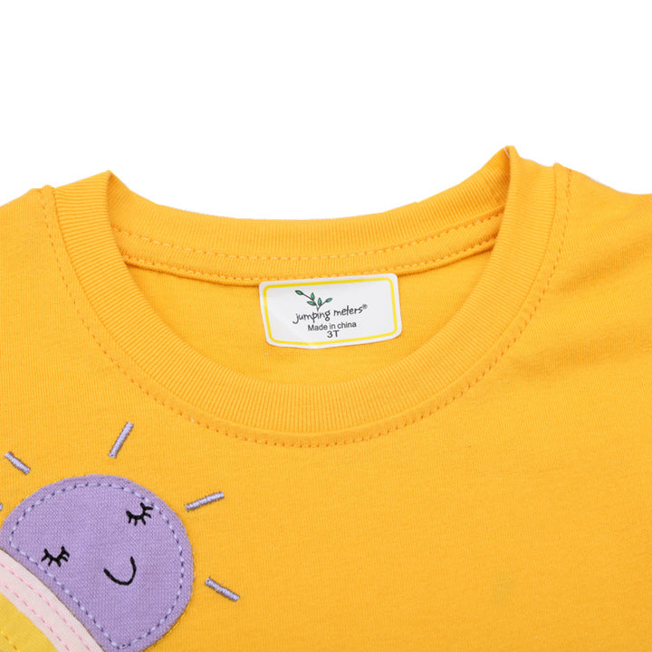 Girls T-shirt with colorful unicorn and rainbow design Mune Fashion