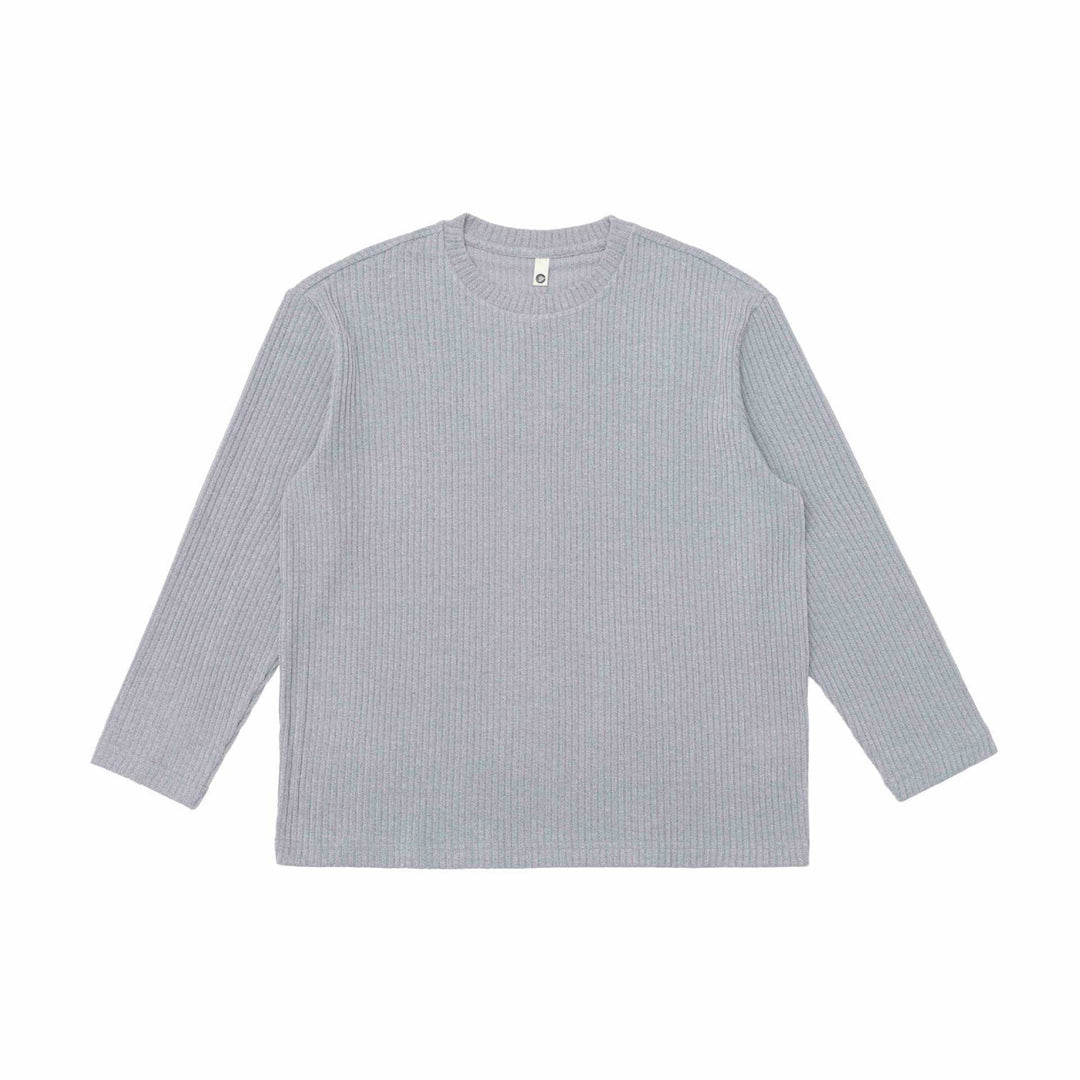 Unisex Ribbed Round Neck Sweater made of fine knit with Relaxed Fit Mune Fashion