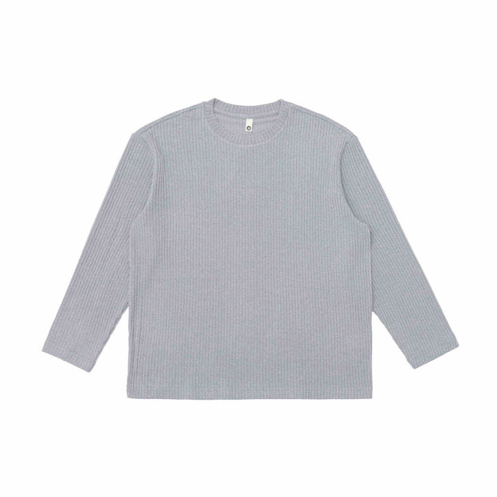 Unisex Ribbed Round Neck Sweater made of fine knit with Relaxed Fit Mune Fashion