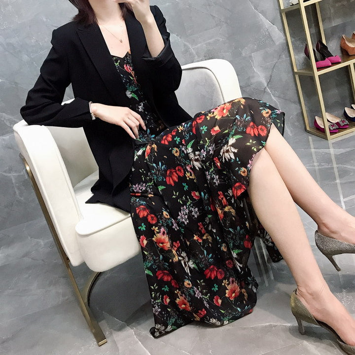 Ladies Elegant and Versatile Long Coat Mune Fashion