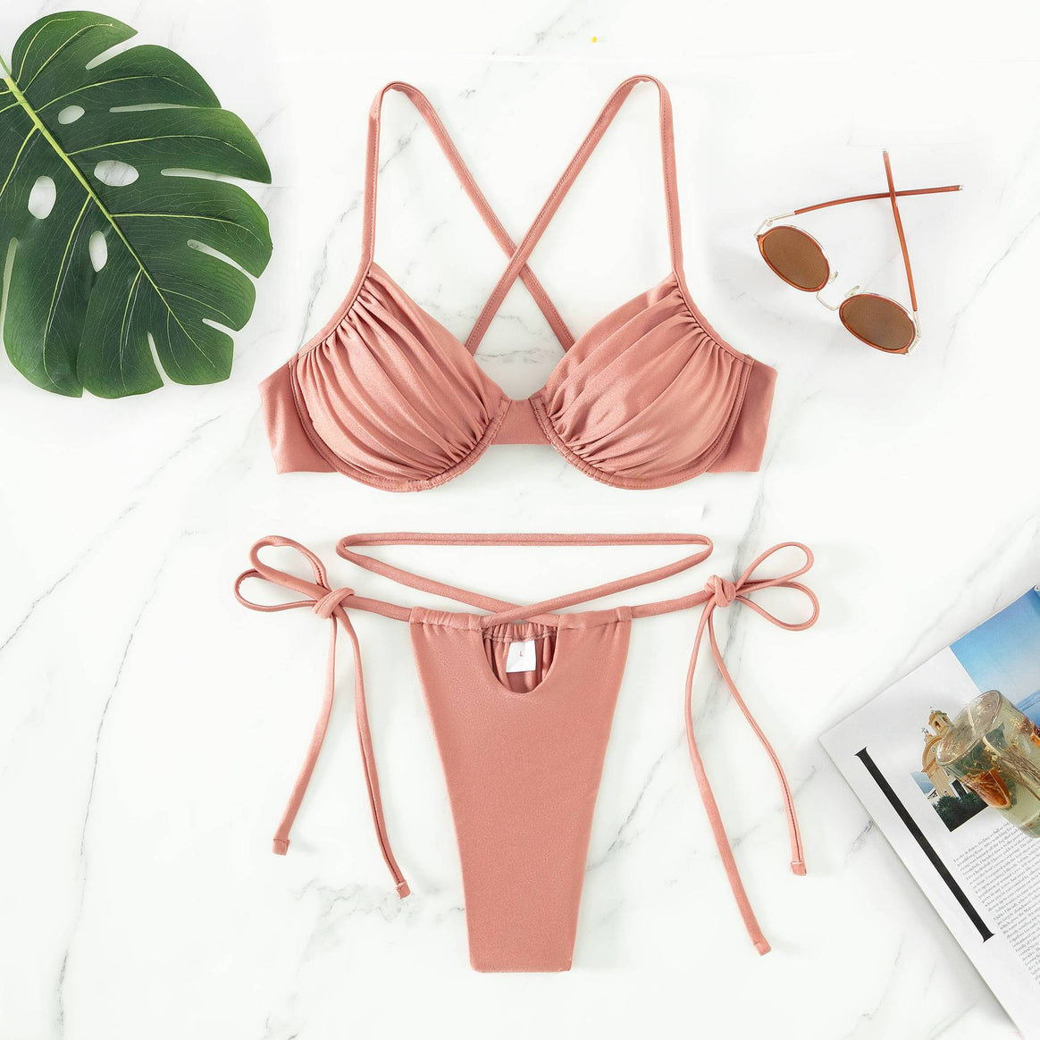 Women Triangle Bikini with innovative strap system and figure-flattering cut Mune Fashion