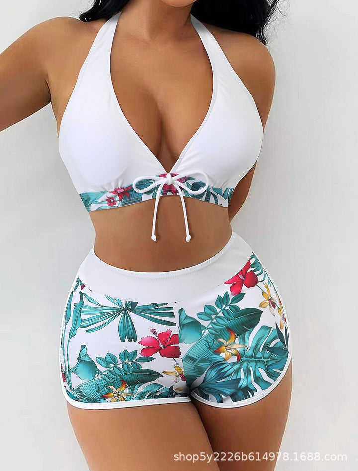 Women's bikini set with playful plant pattern Mune Fashion