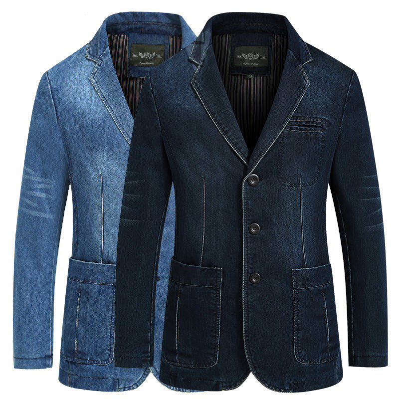 Men's Stylish Denim Blazer Mune Fashion