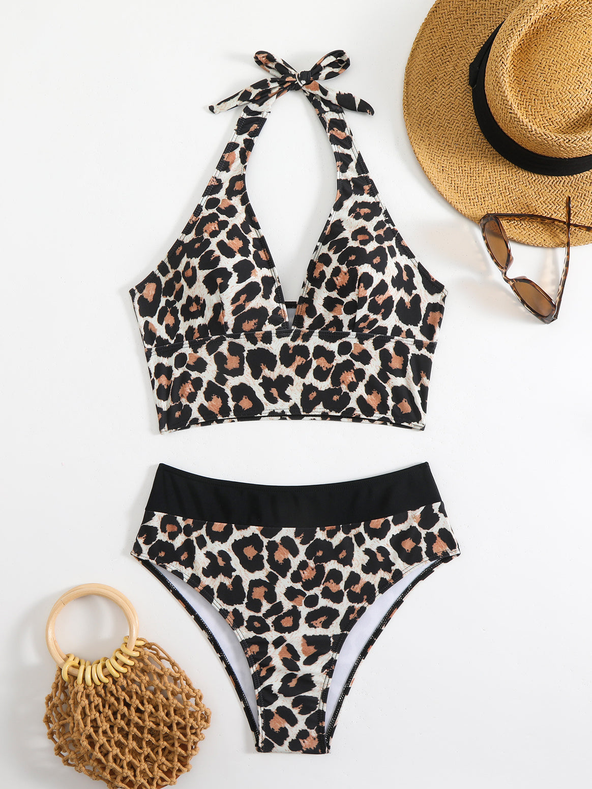 Women's Bikini Set with elegant Leo pattern and comfortable fit Mune Fashion