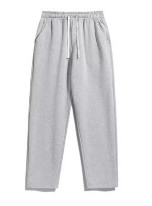 Unisex casual straight-leg joggers with elastic comfort waistband, contrasting drawstring and side pockets Mune Fashion