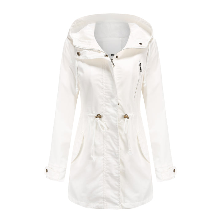 Women's lightweight parka with hood, drawstring and concealed zip Mune Fashion