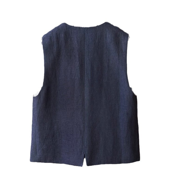 Women Fashionable Linen Vest Mune Fashion