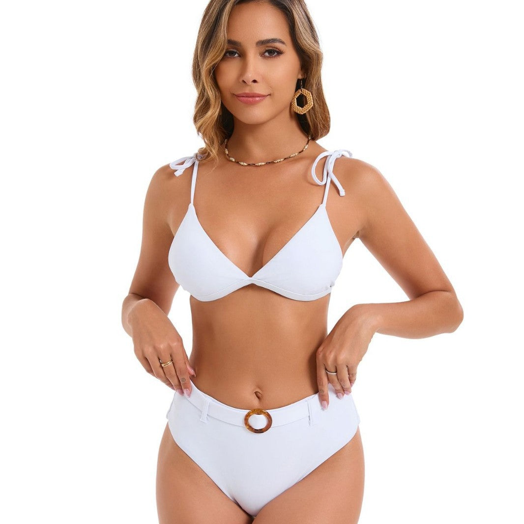 Women's bikini set with elegant tie bows and high-cut panties Mune Fashion