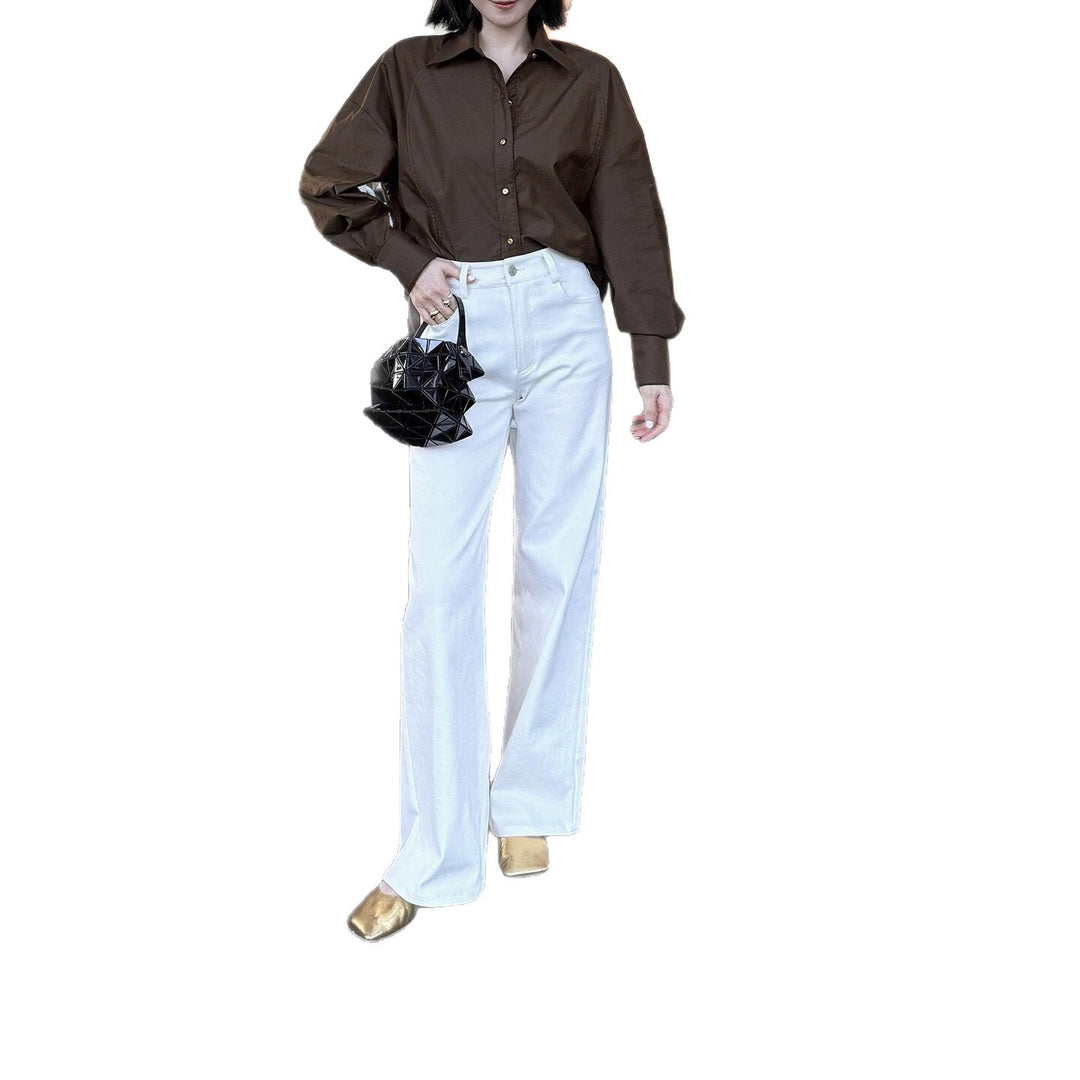 Women Elegant Oversized Blouse made of high-quality fabric Drune