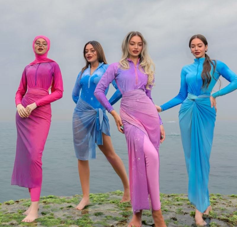 Women's Stylish Swimsuit with Hijab Mune Fashion