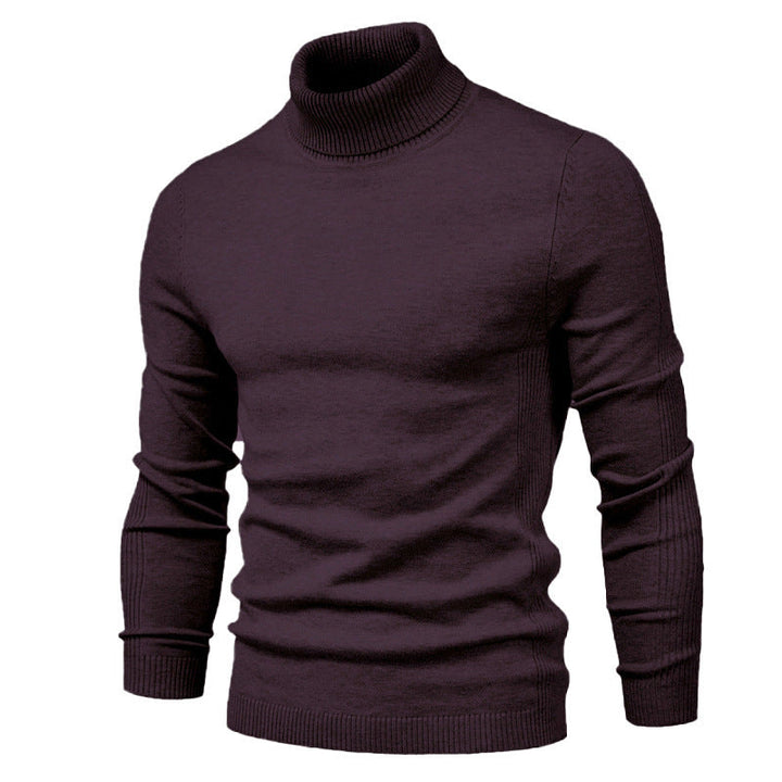 Men's Fashionable Turtleneck Sweater Made Of Fine Merino Wool Mune