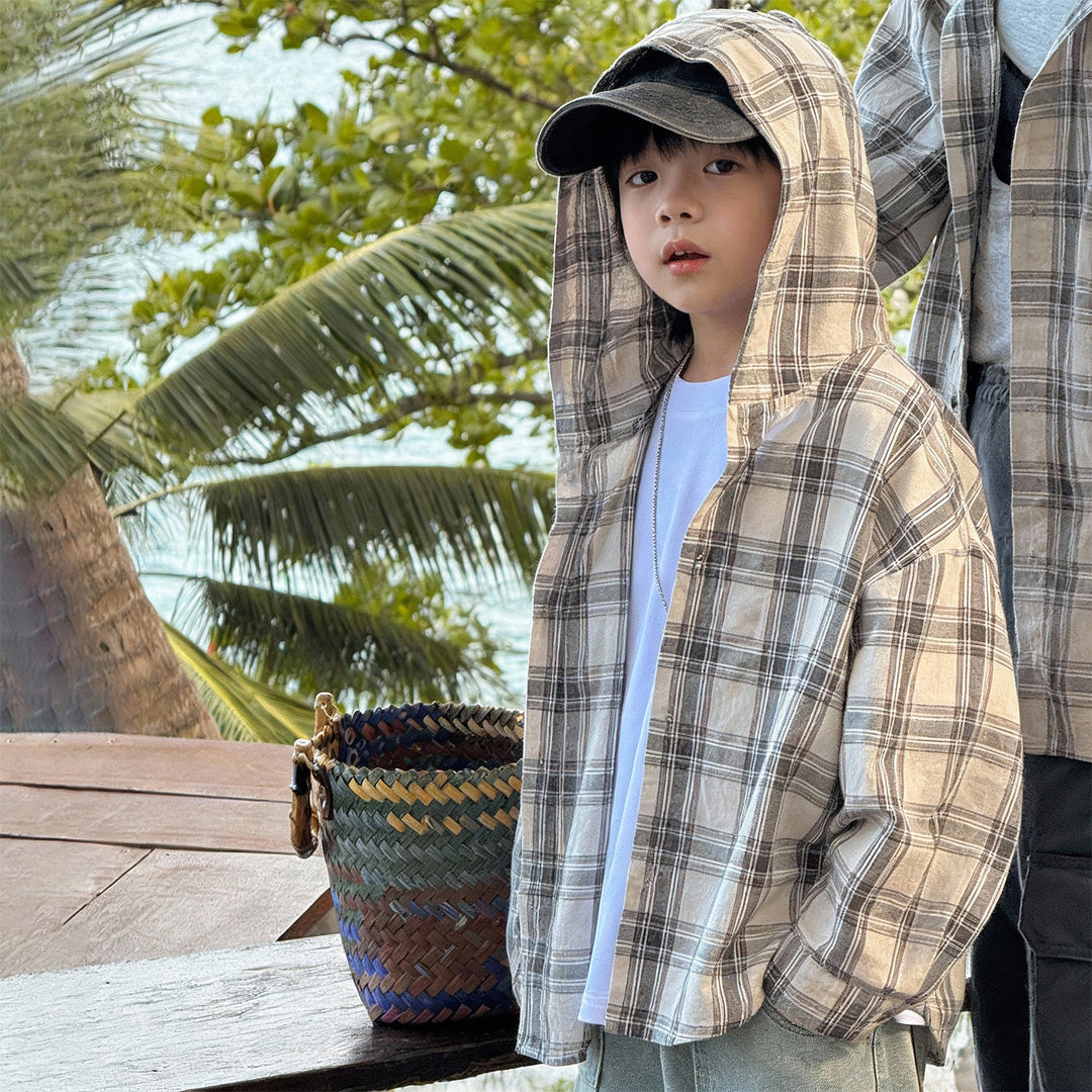 Unisex casual checked shirt jacket Mune Fashion