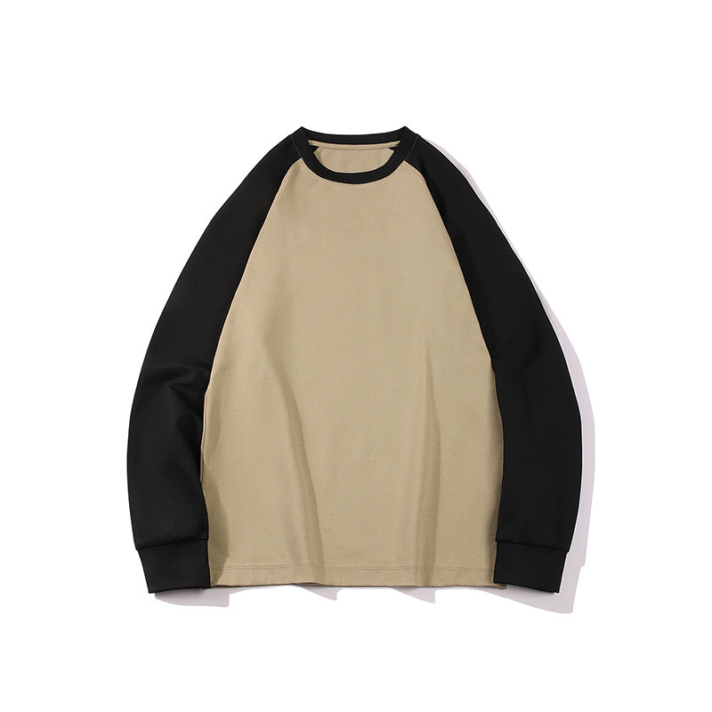 Men's Oversize Raglan Sweatshirt with Color Blocking and Ribbed Cuffs Mune Fashion