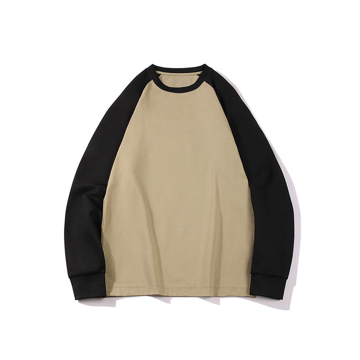 Men's Oversize Raglan Sweatshirt with Color Blocking and Ribbed Cuffs Mune Fashion