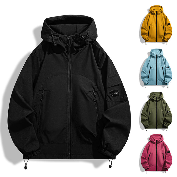 Men's Modern All-Weather Hoodie with Wind and Water-Repellent Membrane Mune Fashion