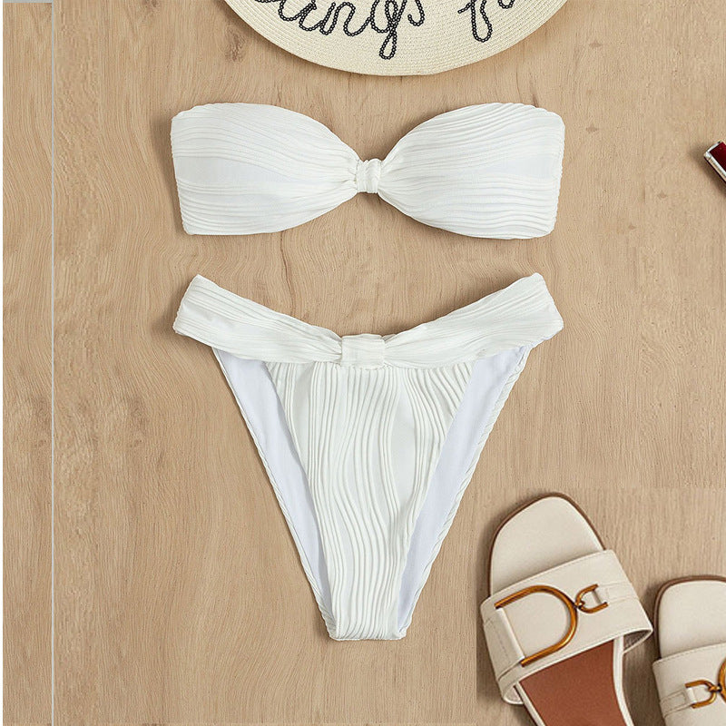 Women's bandeau bikini with decorative wrap detail Mune Fashion