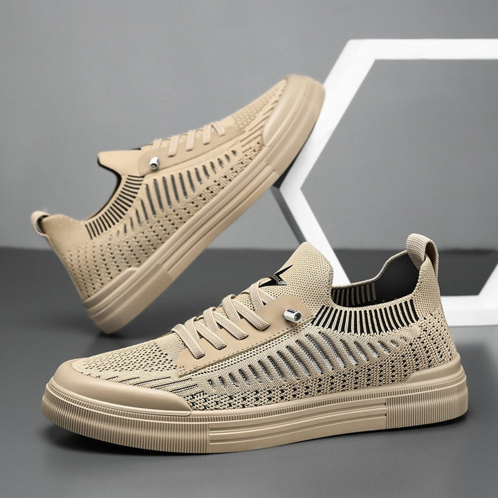 Men's knitted sock sneakers with elastic shaft and cushioned rubber sole Mune Fashion