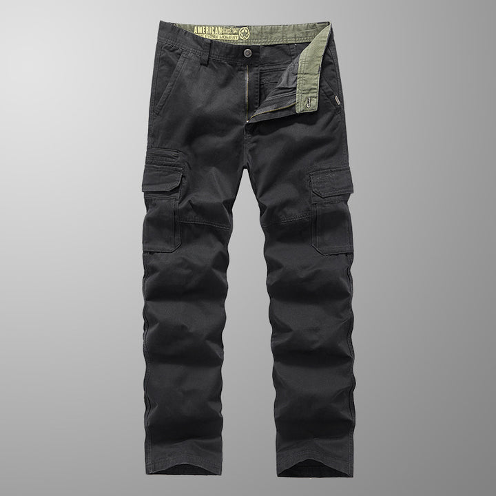 Men's robustly cut cargo pants with reinforced knees and multiple pockets Mune Fashion