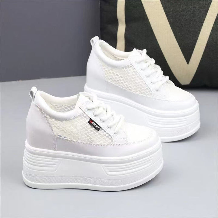 Women’s Platform Sneakers with Breathable Mesh Design and Non-Slip Sole Mune Fashion