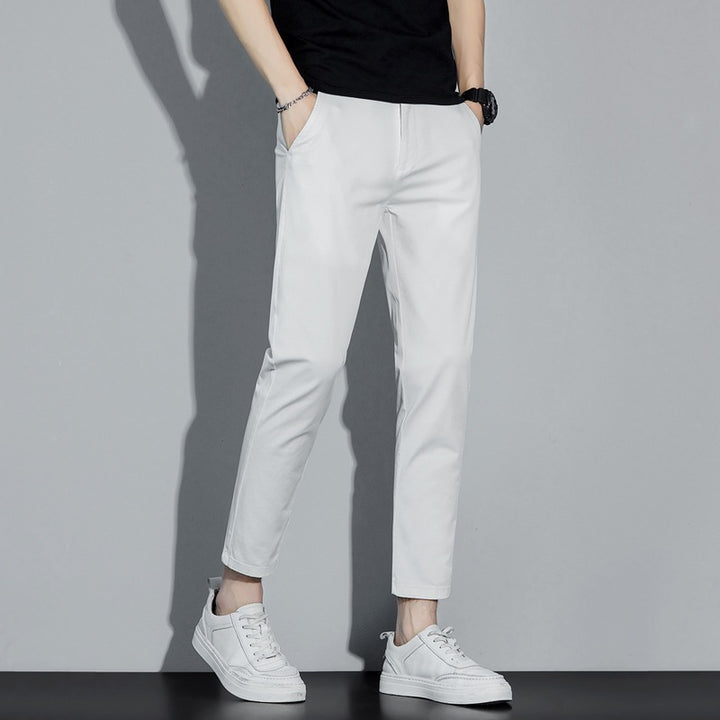 Men's elegantly cut casual pants with practical pockets Mune Fashion