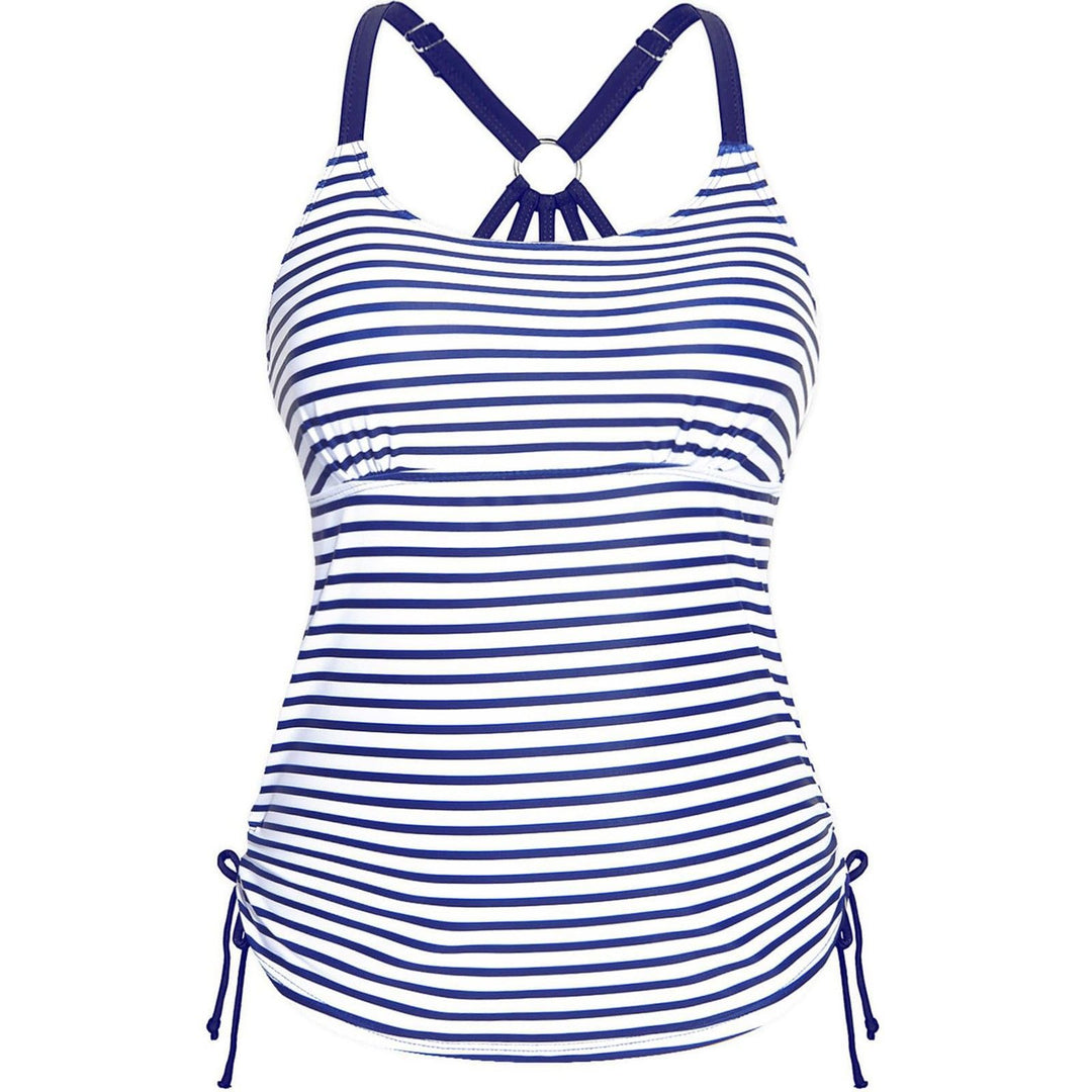 Ladies Tankini with floral pattern and adjustable straps Mune Fashion