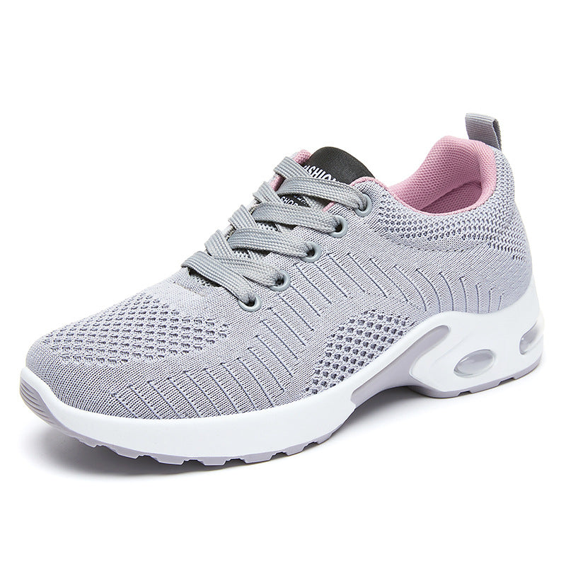 Women's knitted comfort sneaker with visible air unit, pressure-relieving memory footbed inlay and grip profile sole Mune Fashion
