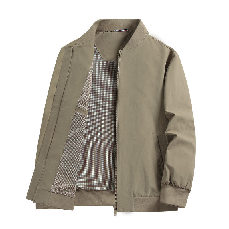Men's Light Transitional Jacket with Stand-Up Collar Mune Fashion