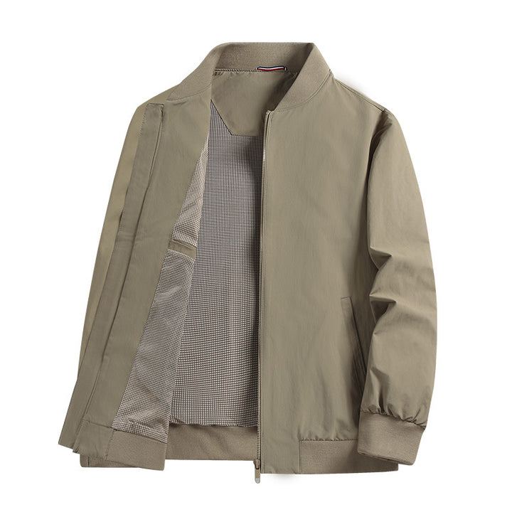 Men's Light Transitional Jacket with Stand-Up Collar Mune Fashion