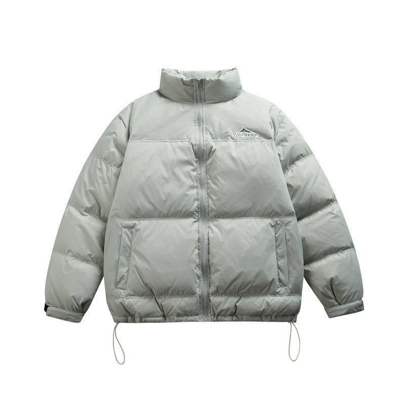 Unisex Boxy-padded thermal jacket with drawstring hem and stand-up collar Mune Fashion