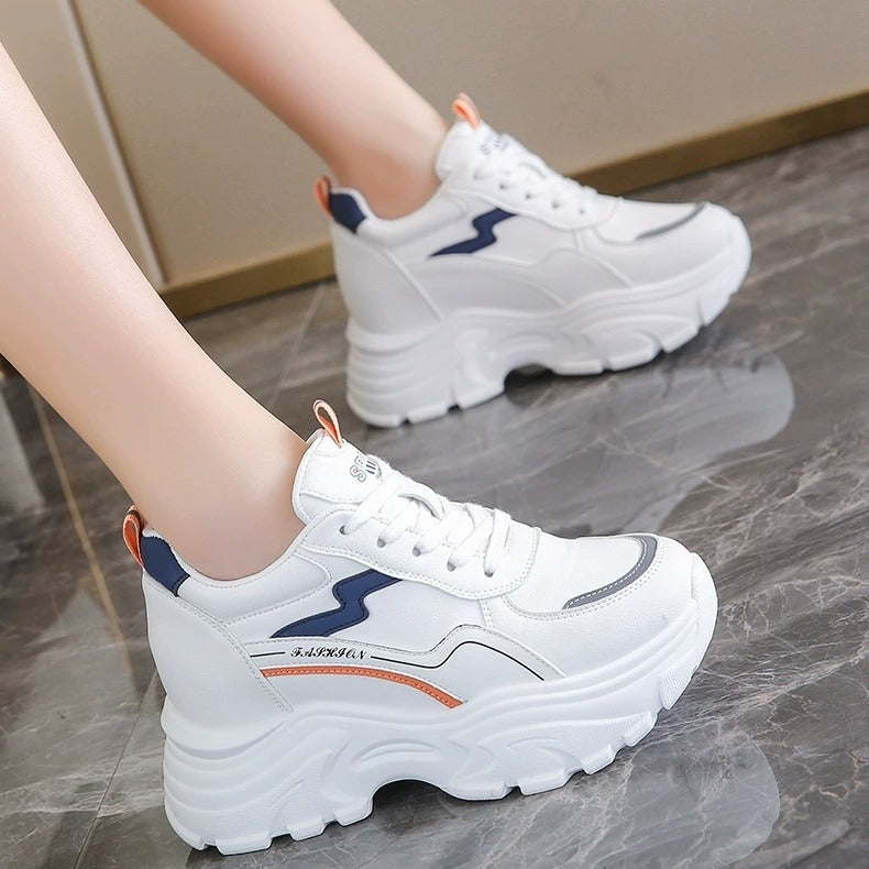 Women Chunky Sneakers with breathable upper material and cushioning sole Mune Fashion