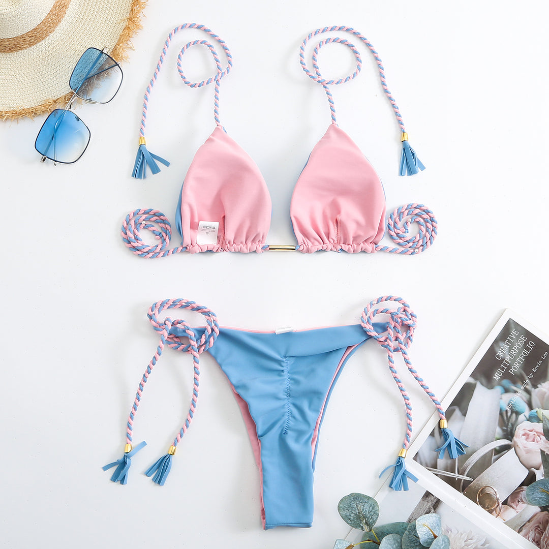 Women Triangle Bikini Set Mune Fashion