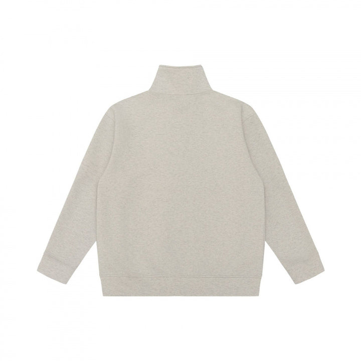 Unisex Oversize Sweatshirt with half zip, stand-up collar and kangaroo pocket Mune Fashion