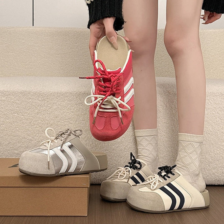 Women's fashionable sneakers with innovative lacing system and breathable upper material Mune Fashion