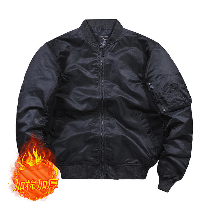 Men's bomber jacket in pilot style with water-repellent nylon shell and sleeve utility pocket Mune Fashion