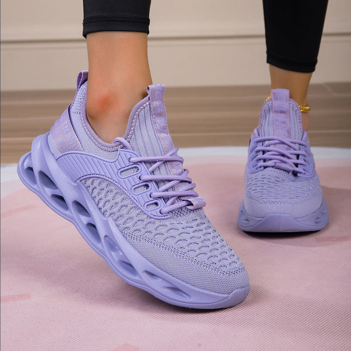 Women's Breathable Running Shoes with Elastic Upper and Grippy Sole Mune Fashion