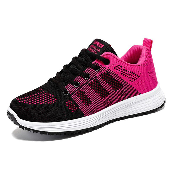 Women nan breathable knit sneakers with elastic sock fit and cushioning comfort sole Mune Fashion