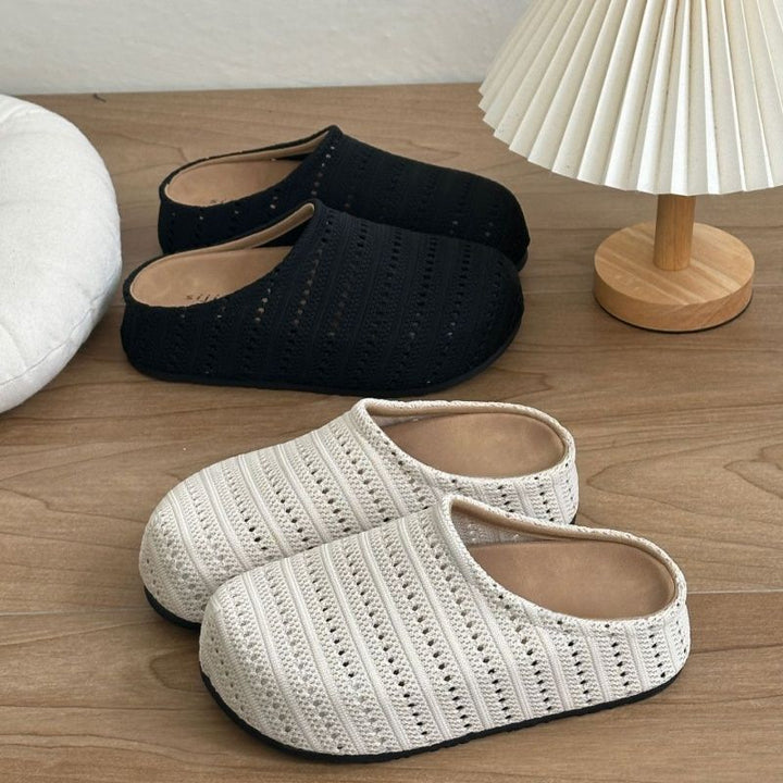 Women Lightweight Knit Slippers with Padded Comfort Footbed Mune Fashion
