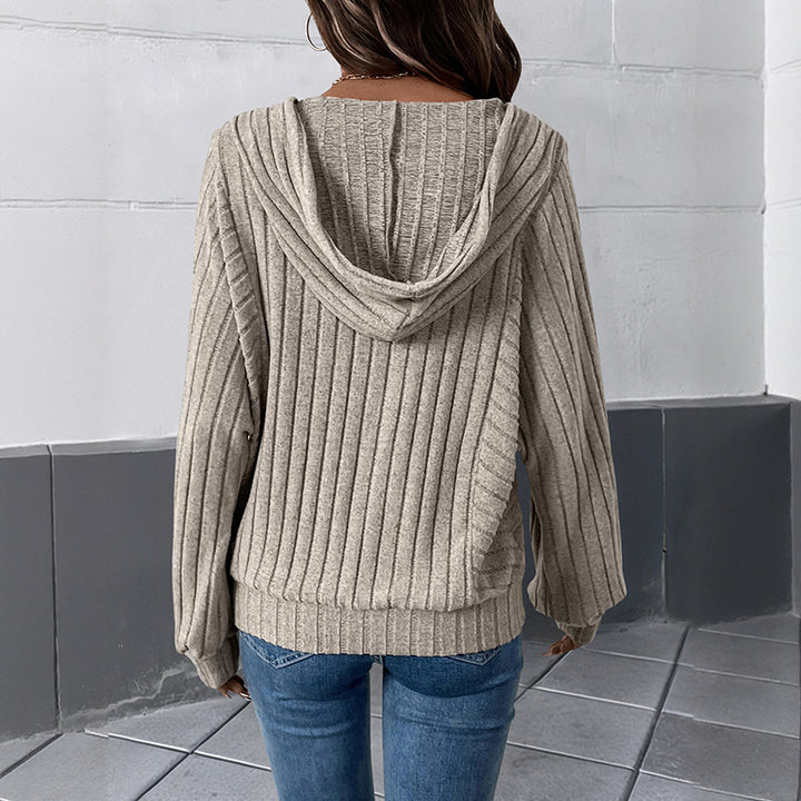 Women's Casual Knit Sweater with Button Details Mune Fashion