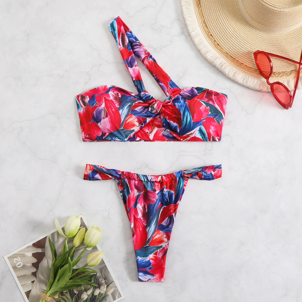 Women's bikini set with playful floral design Mune Fashion