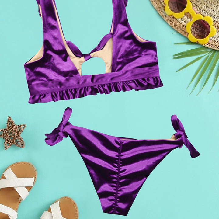 Women's bikini set with subtle cut-out and ruffle details Mune Fashion