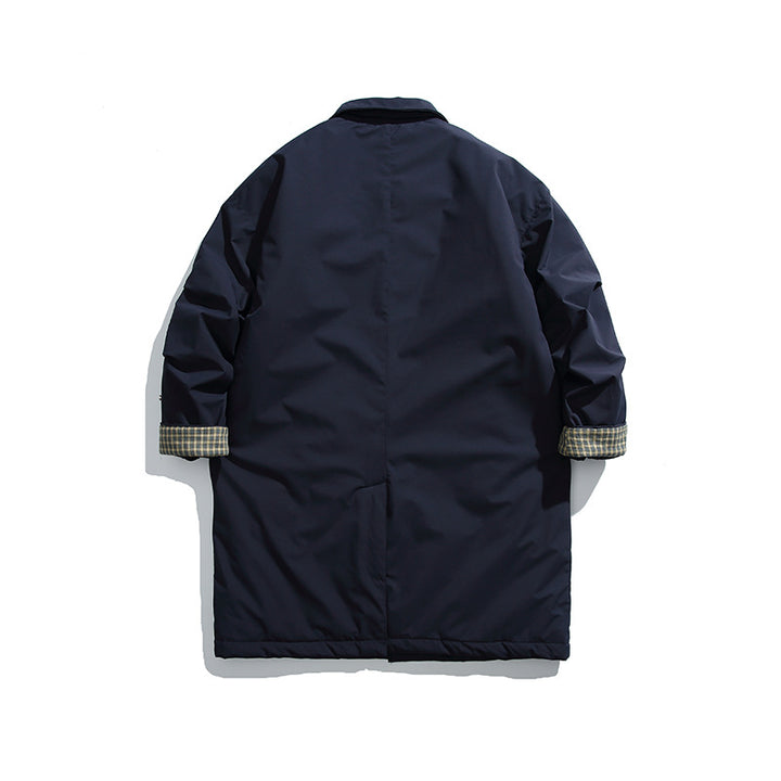 Men's Padded Coat with Shirt Collar and Thermal Lining Mune Fashion