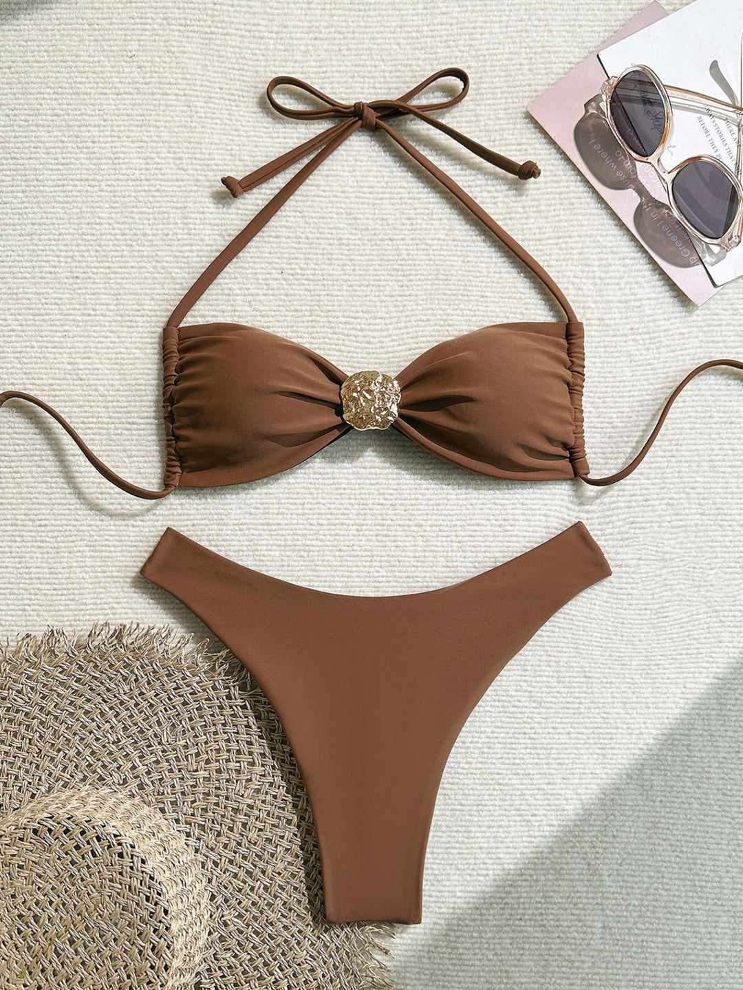 Ladies Glamorous Monokini with Fashionable Cut-Outs Mune Fashion