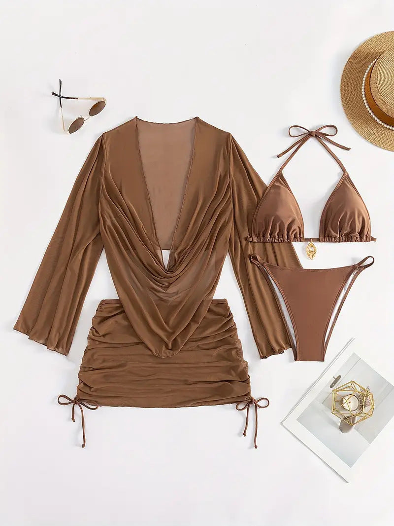 Ladies Bikini Set with elegant wrap top Mune Fashion