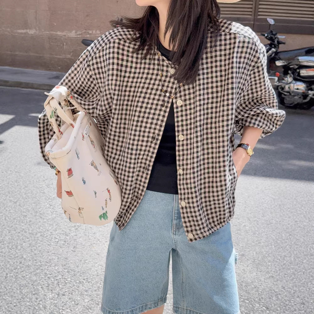 Women Casual Long Sleeve Blouse Mune Fashion