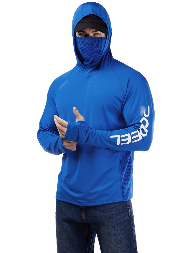 Men's Sporty Long Sleeve Shirt with Hood