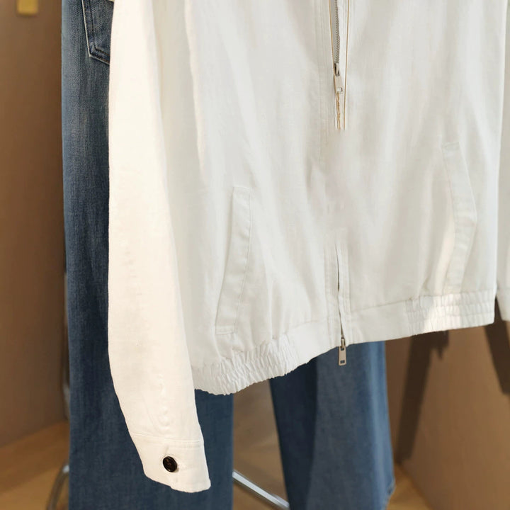 Women's Fashionable Transitional Jacket with Zipper Mune Fashion