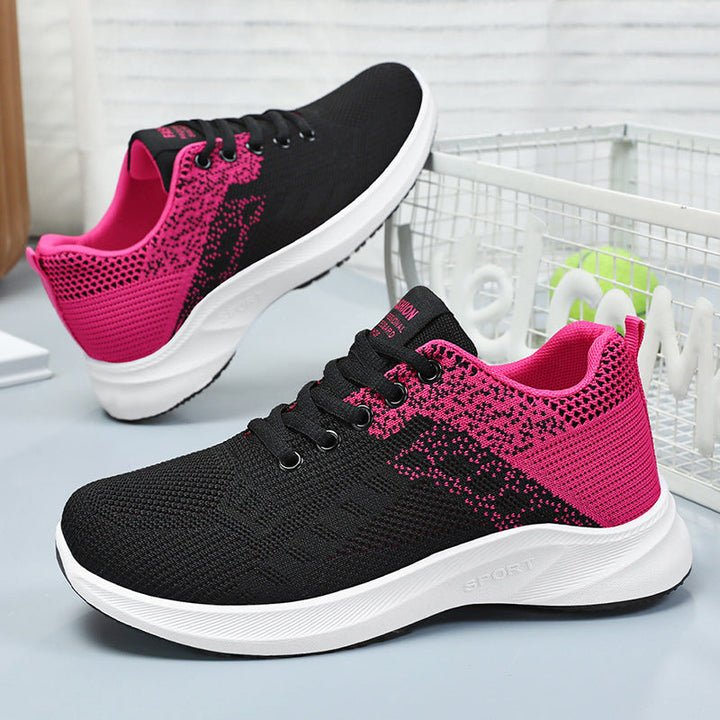Women Breathable Sports Insoles Sneakers with Flexible Upper Material Mune Fashion