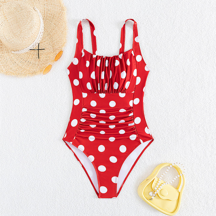 Women’s One-Piece Swimsuit with Fashionable Ruffle Details Mune Fashion