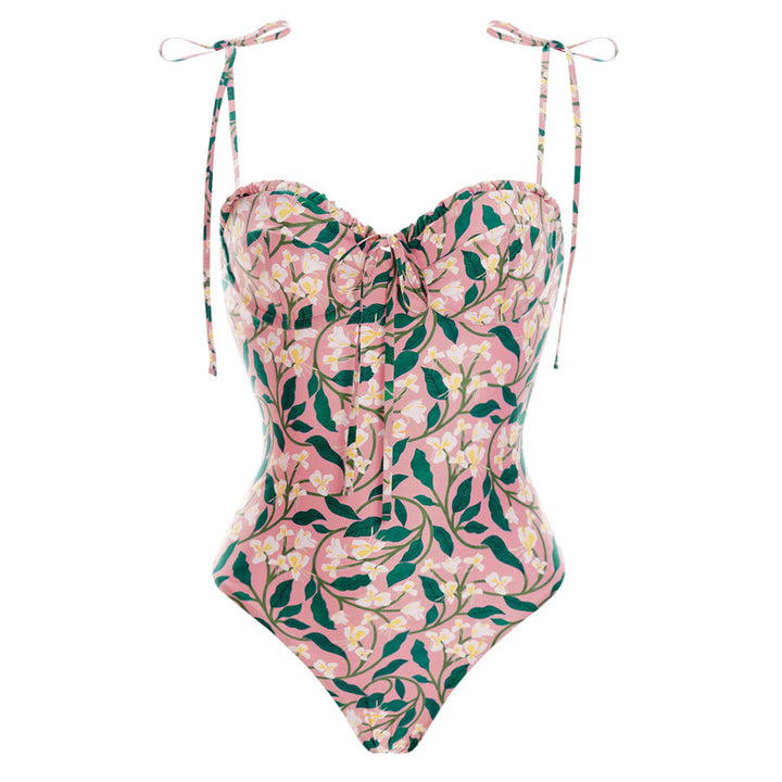 Women's bikini set with playful ruffles and high-waisted band Mune Fashion